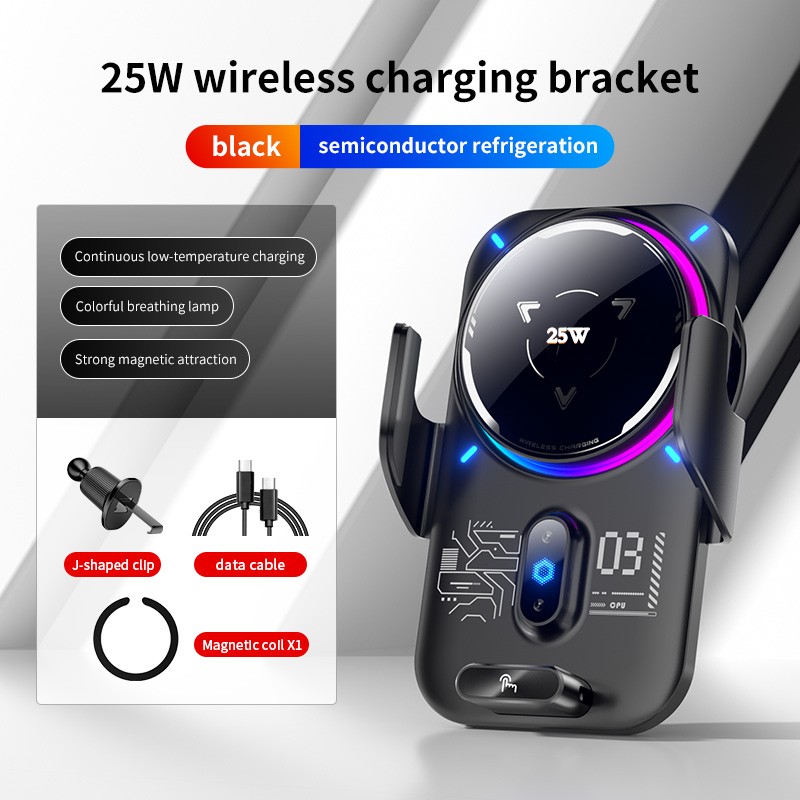 Wireless Car Charger - Nieuwe aanwinst: Gadget voor ventilatierooster, halfgeleiderkoeling,