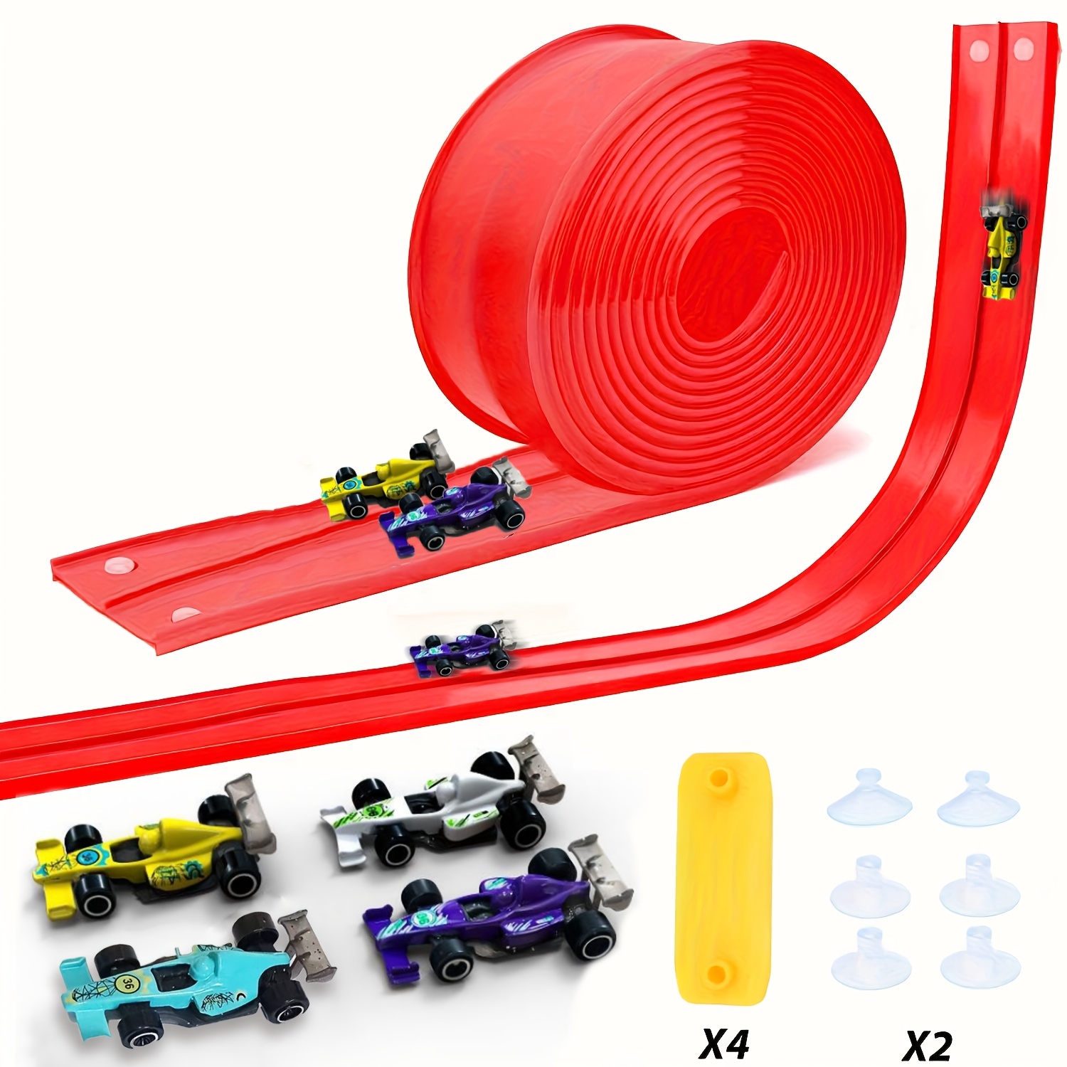Car Accessories For Boys - Flexibel Buigbaar Racebaan Speelgoed 4m DIY