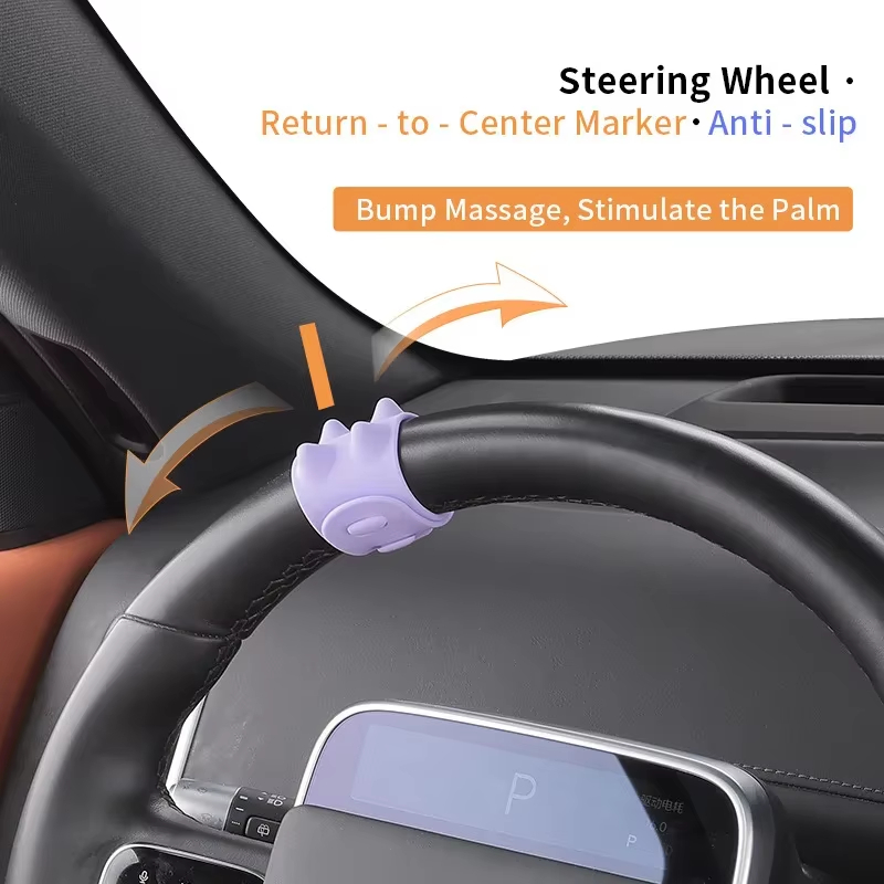 Car Accessories Limassol - Siliconen stuurwiel massageband, centrale terugkeermarkering, motorfiets