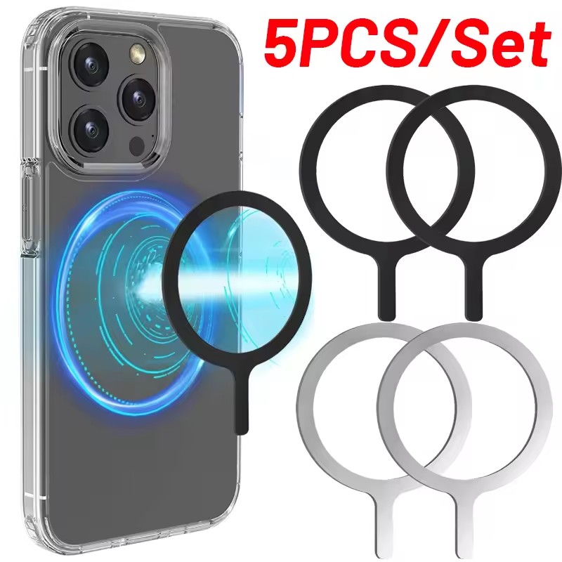 Wireless Car Charger - 5-1 stuks Sticker Ring voor MagSafe
