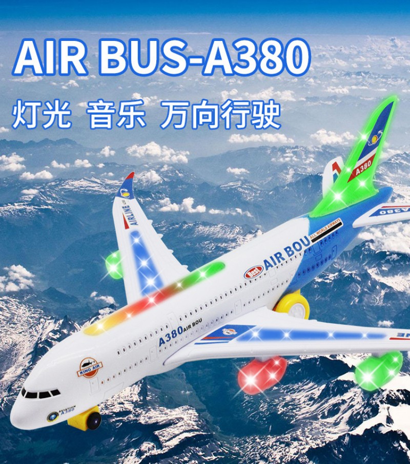 Car Accessories For Boys - A380 Vliegtuig Groot Lang Elektrisch Modelvliegtuig