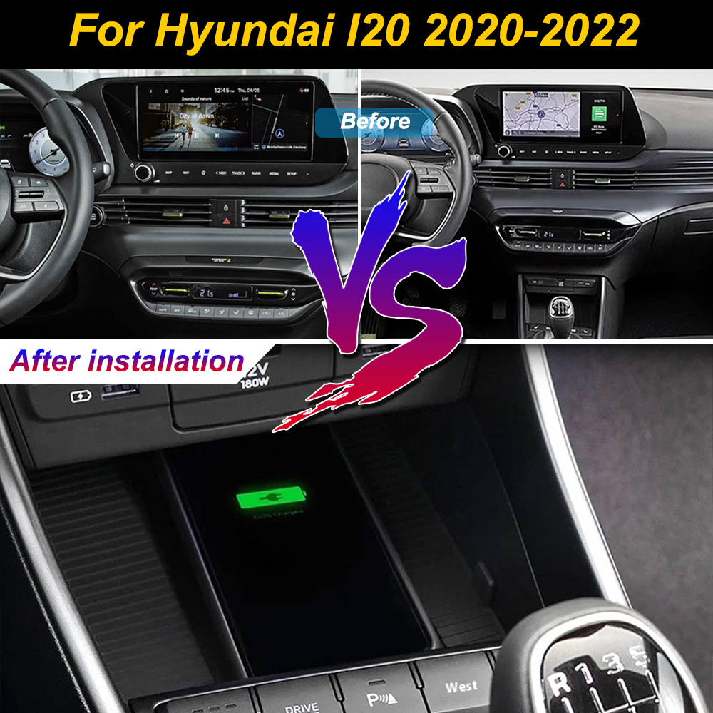 Wireless Car Charger - 2Din voor Hyundai I20 2020 2021