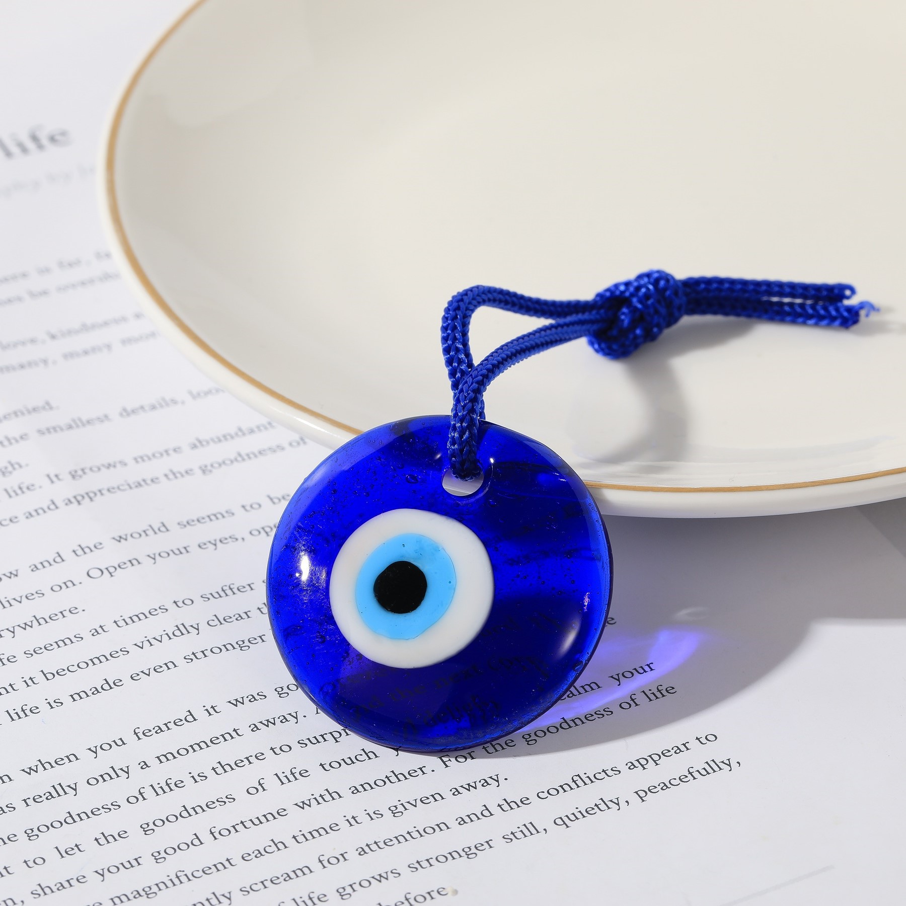 1pc Lucky Eye Glas Blauw Turks - Car Accessories Evil Eye recensie en prijs