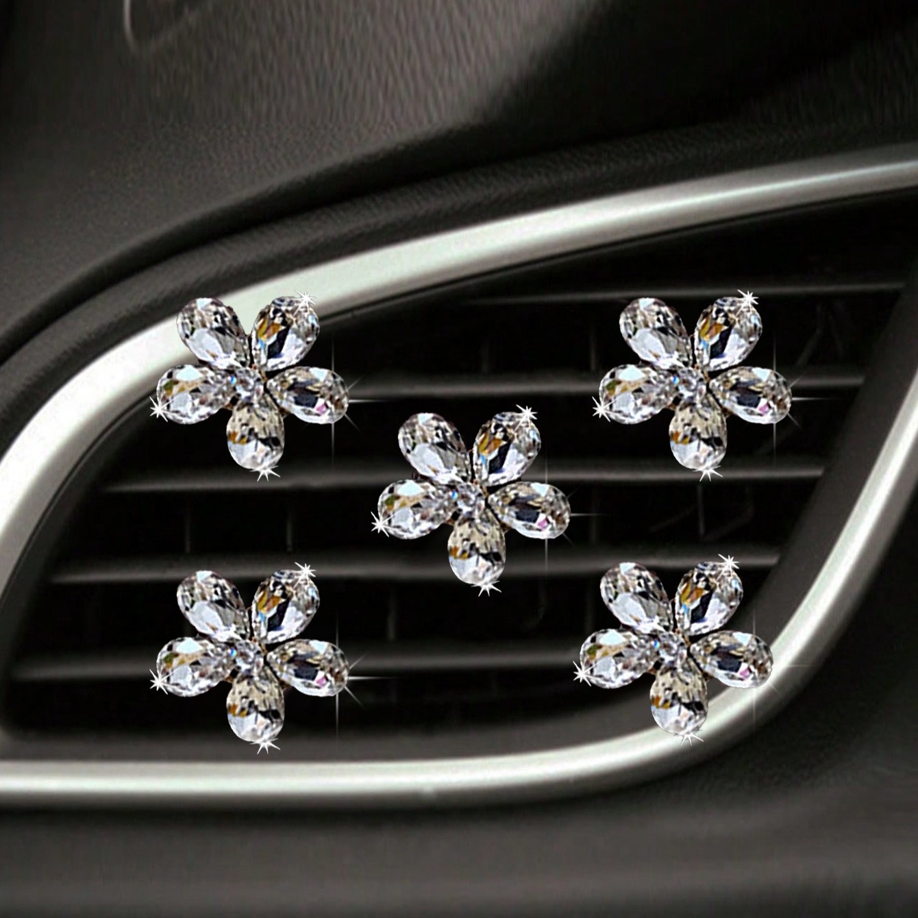 5 stuks Bling Crystal Flower A - Car Accessories Evil Eye recensie en prijs