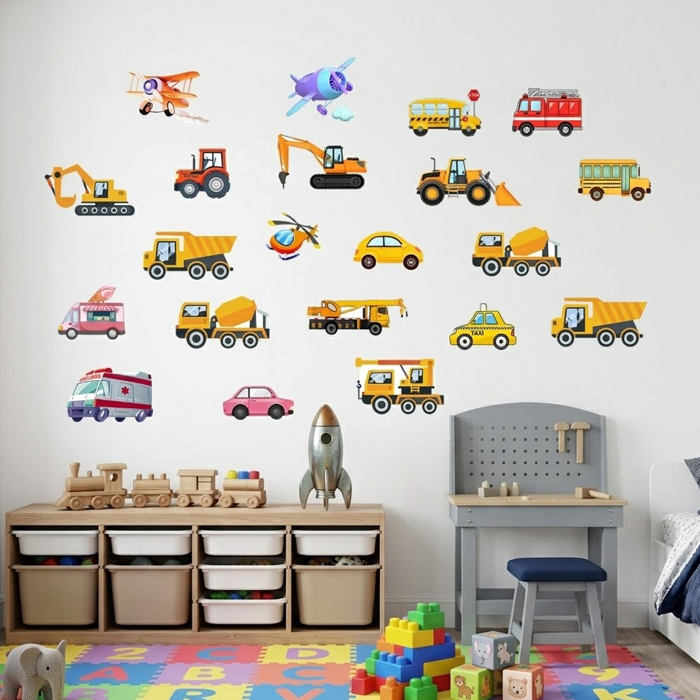 Lichtgevende auto wandsticker  - Car Accessories For Boys recensie en prijs