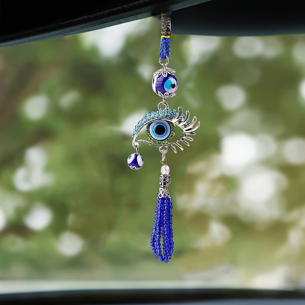 1 stuk blauwe betoverende oogk - Car Accessories Evil Eye recensie en prijs