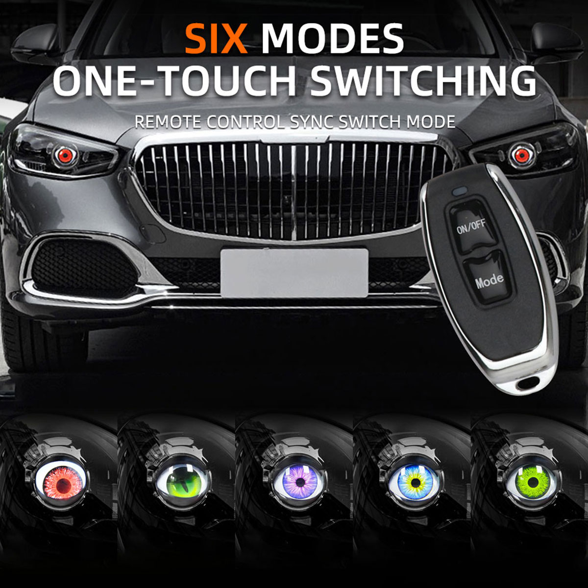 3 Inch Auto LED Devil Eyes Dem - Car Accessories Evil Eye recensie en prijs