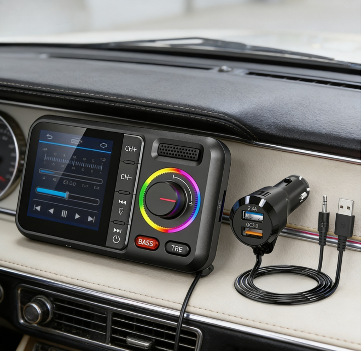 Draadloze FM-zender met groot  - Wireless Car Charger recensie en prijs